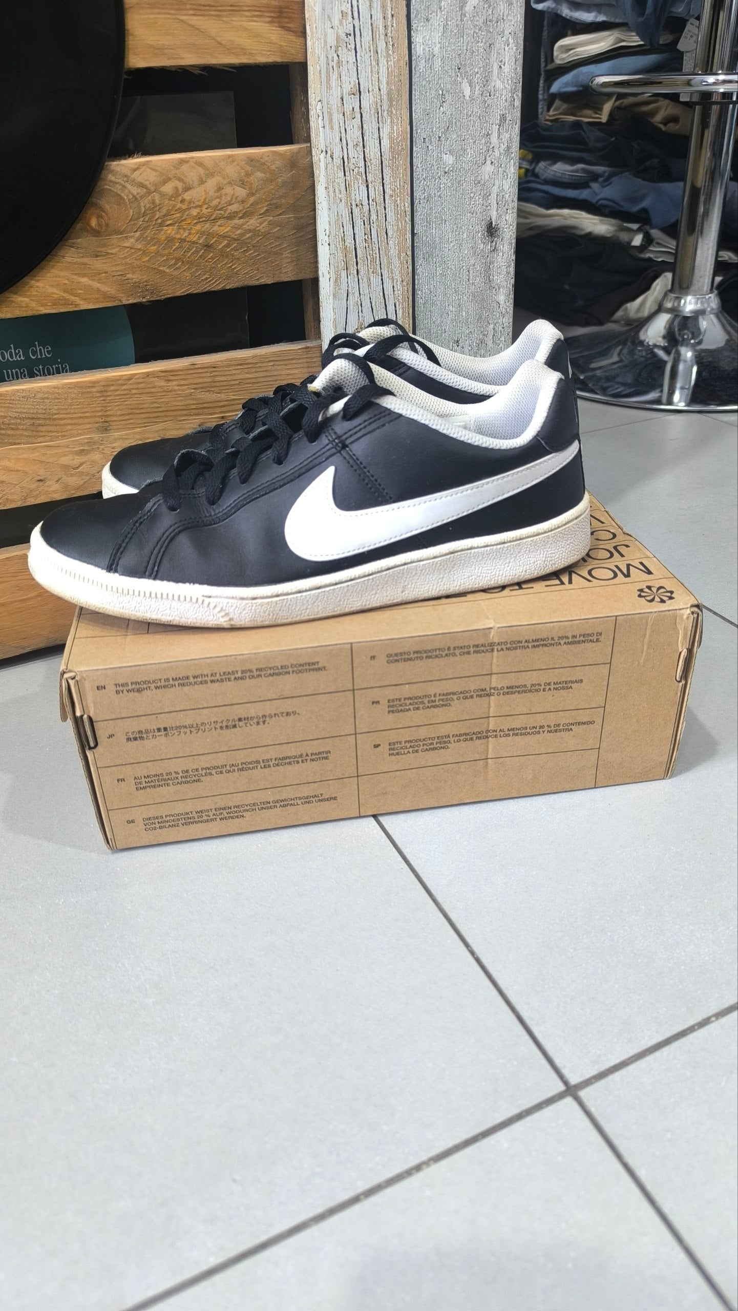 Nike Court Royale nere bianche uomo EU 42 sneakers basse