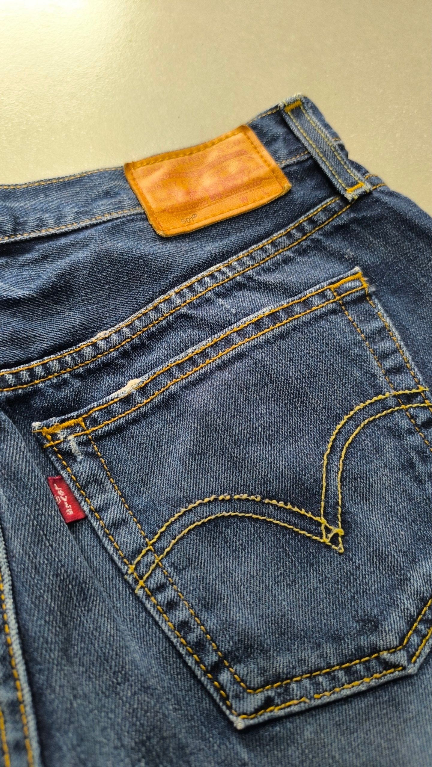 Shorts Levi’s 501 Low Waist donna vintage denim attillati cut off - Vintage Denim Shorts Y2K (M)