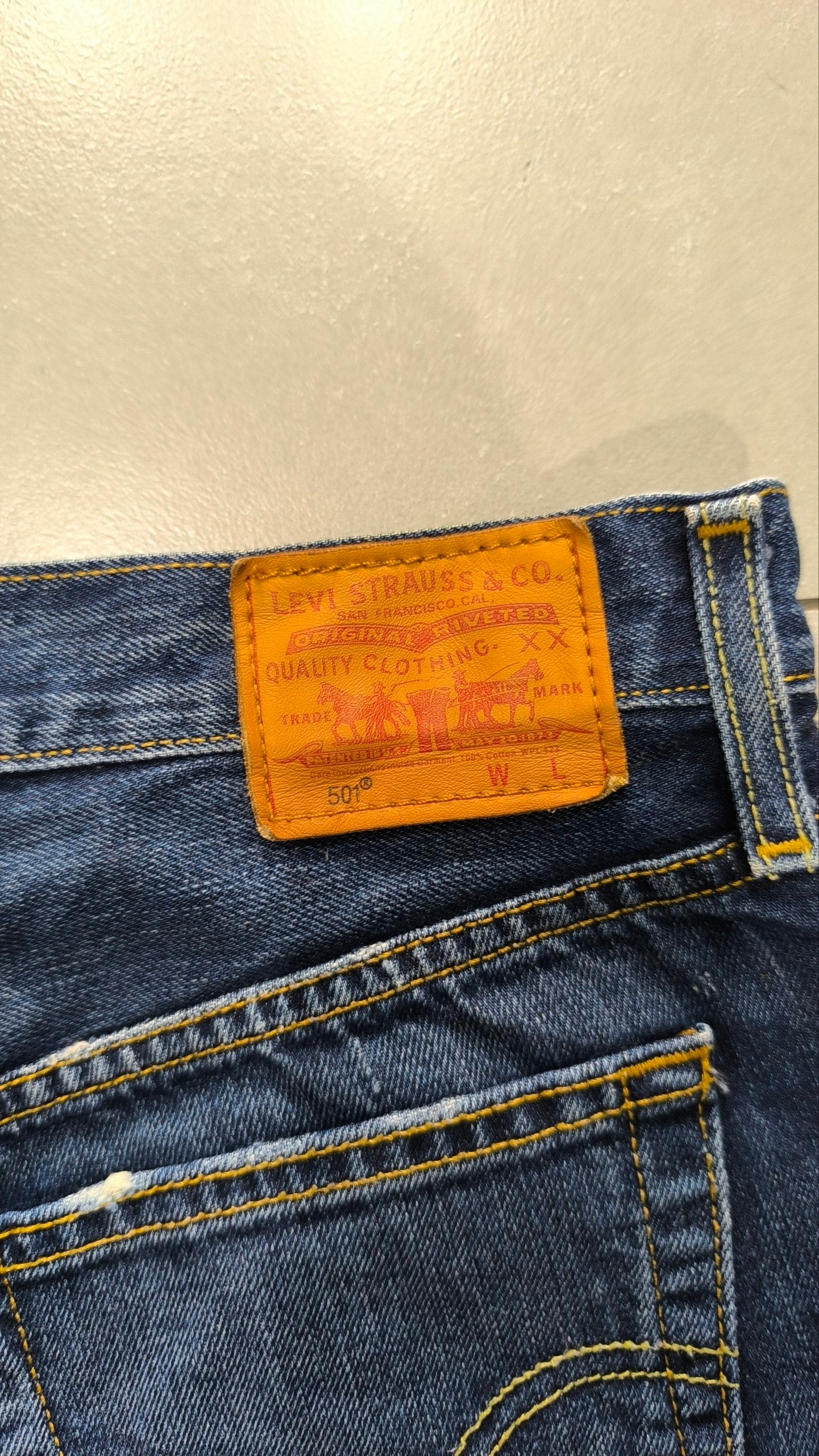 Shorts Levi’s 501 Low Waist donna vintage denim attillati cut off - Vintage Denim Shorts Y2K (M)