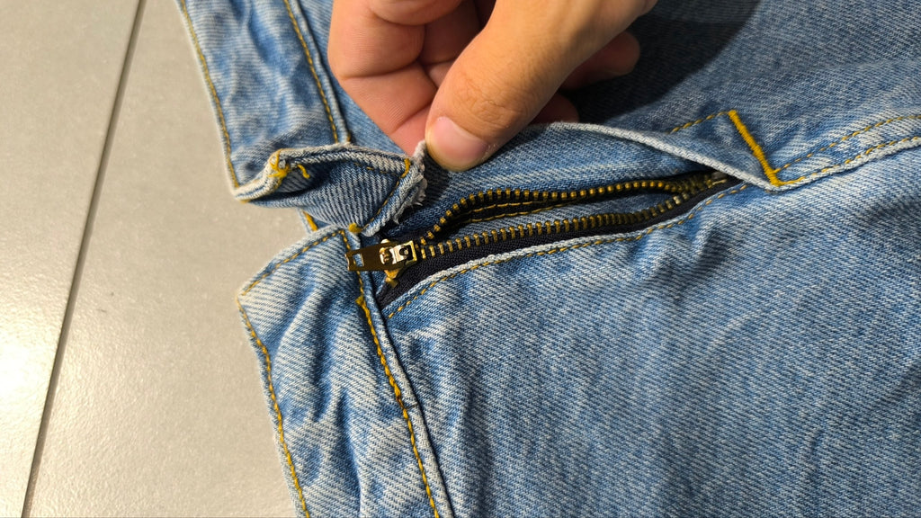 Minigonna jeans donna vintage Y2K denim asimmetrica low waist (S)