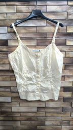 Top Marella bianco panna donna taglia 50 cotone (XL)