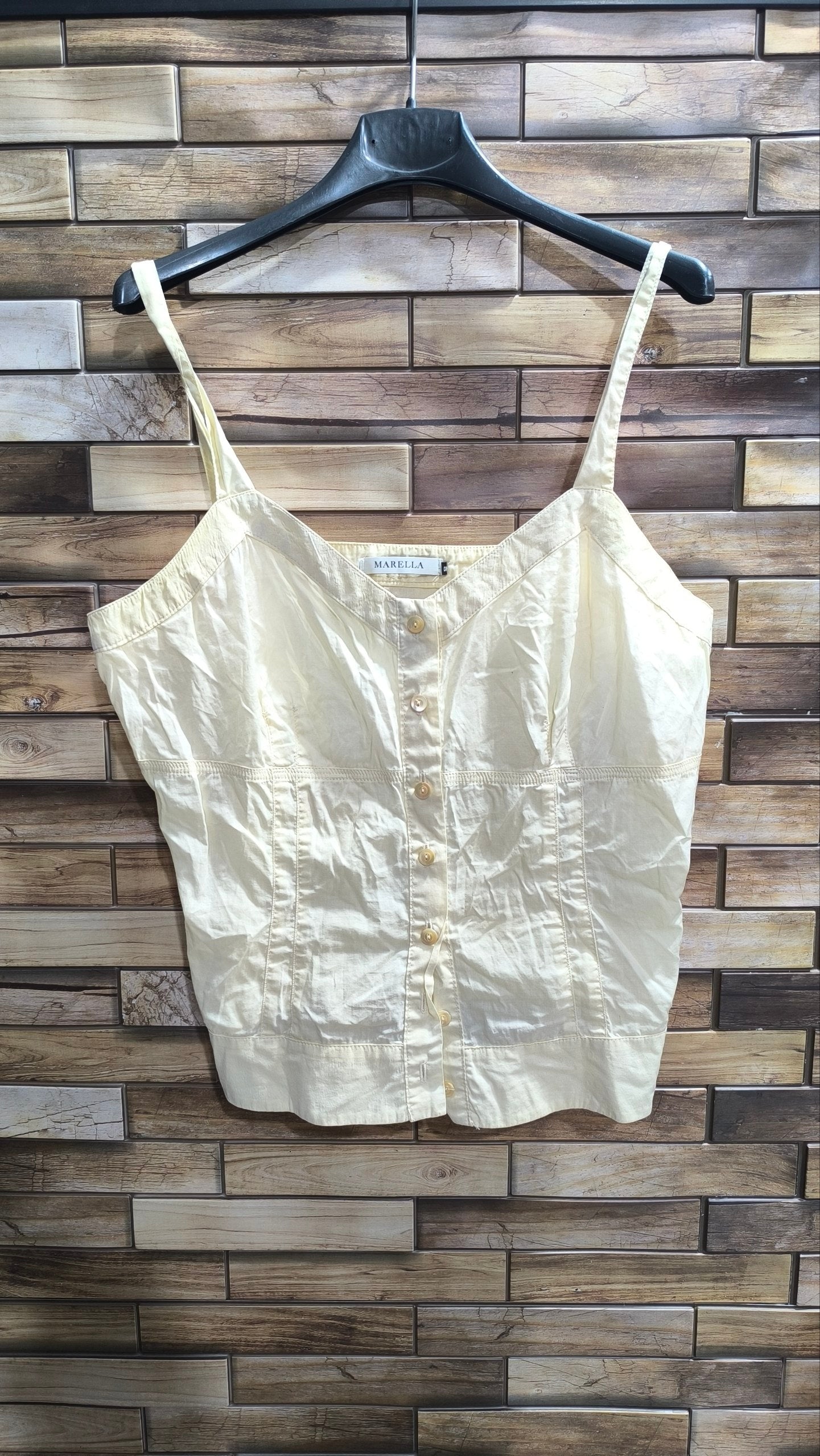 Top Marella bianco panna donna taglia 50 cotone (XL)