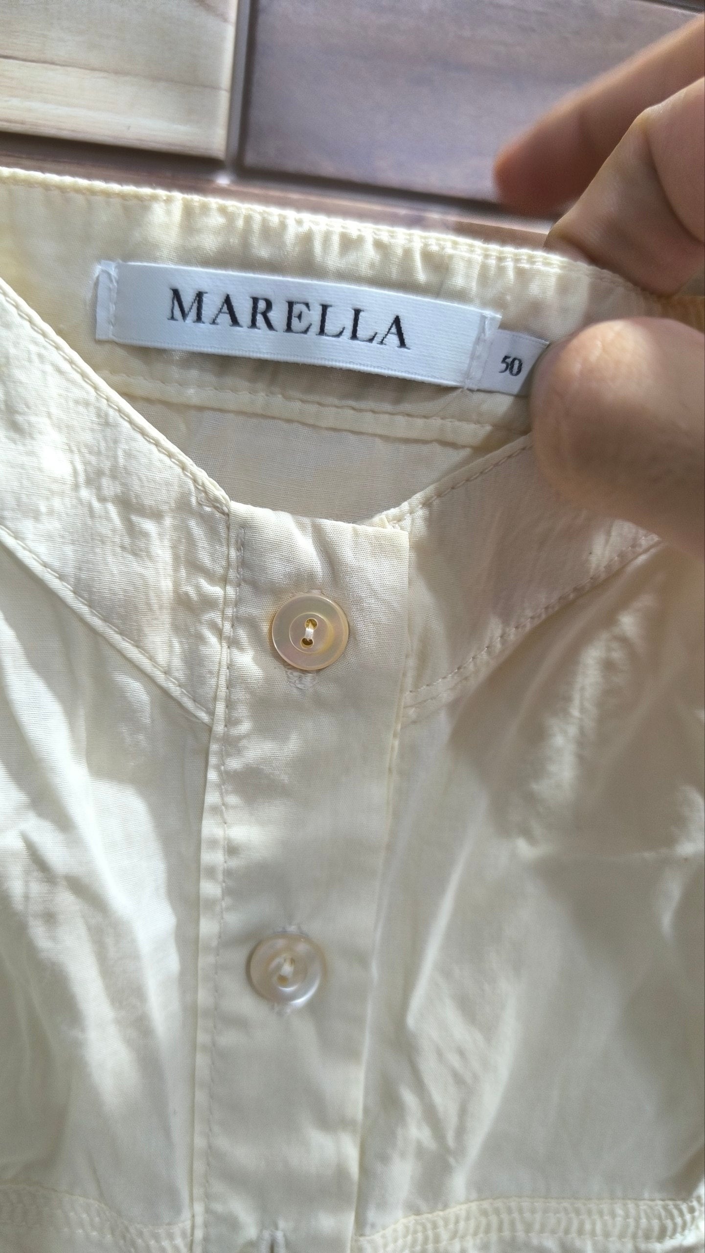 Top Marella bianco panna donna taglia 50 cotone (XL)