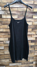 Vestito Nike nero donna S mini dress Y2K a coste