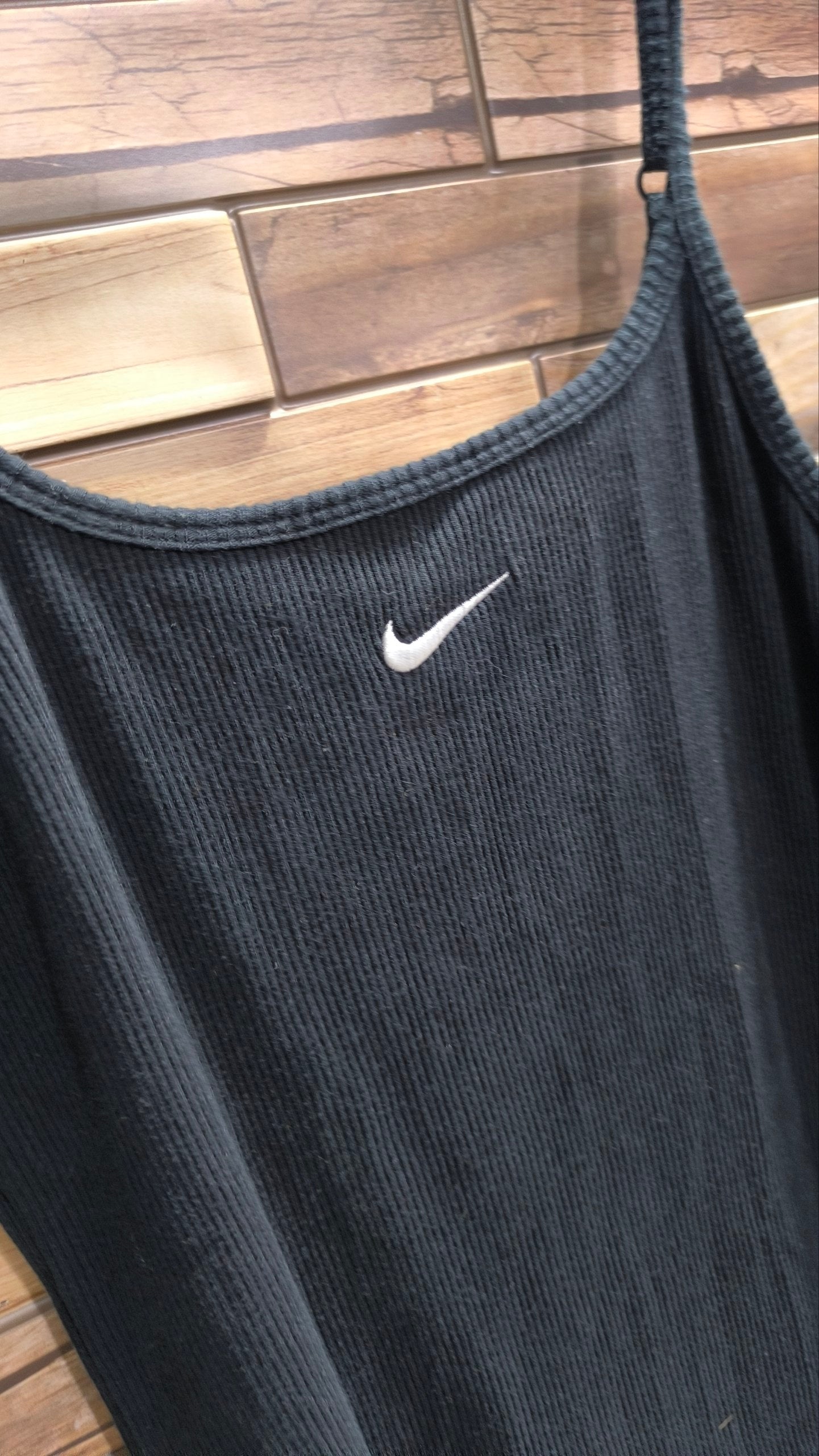 Vestito Nike nero donna S mini dress Y2K a coste