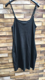 Vestito Nike nero donna S mini dress Y2K a coste