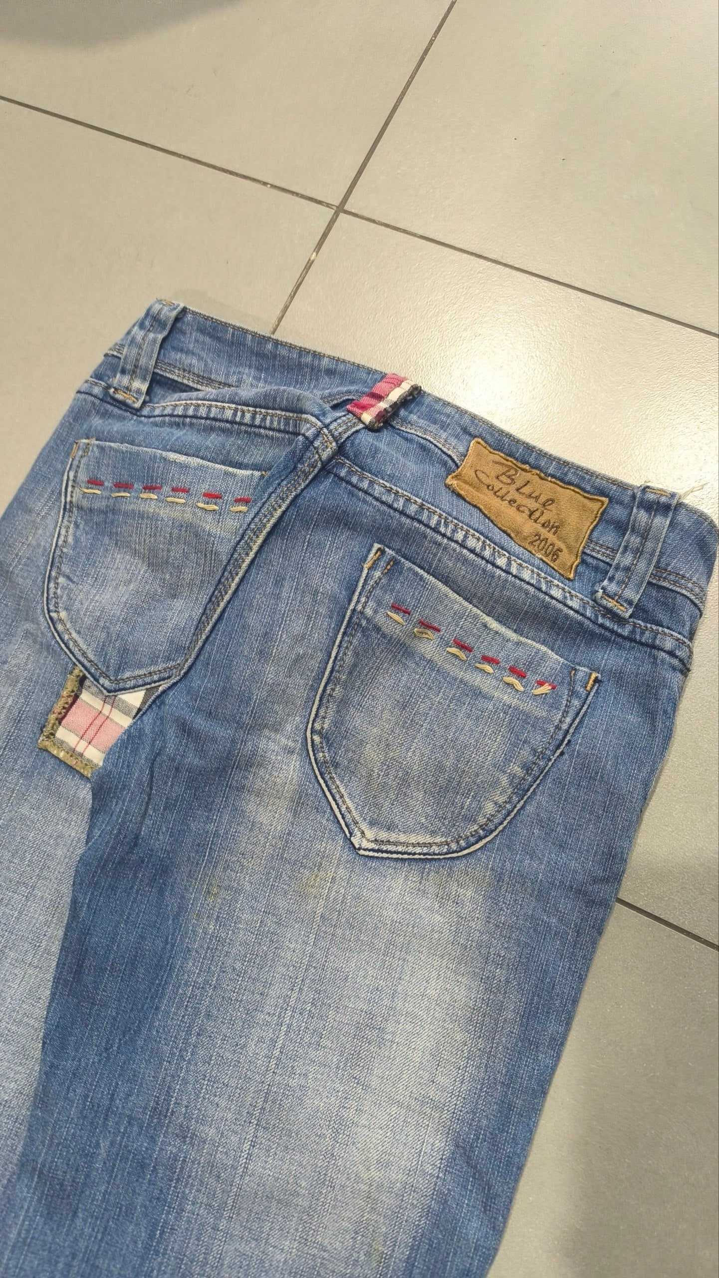 Denim Jeans Vintage Y2K Particular anni 2000 Low Waist Bootcut FLare (XS)