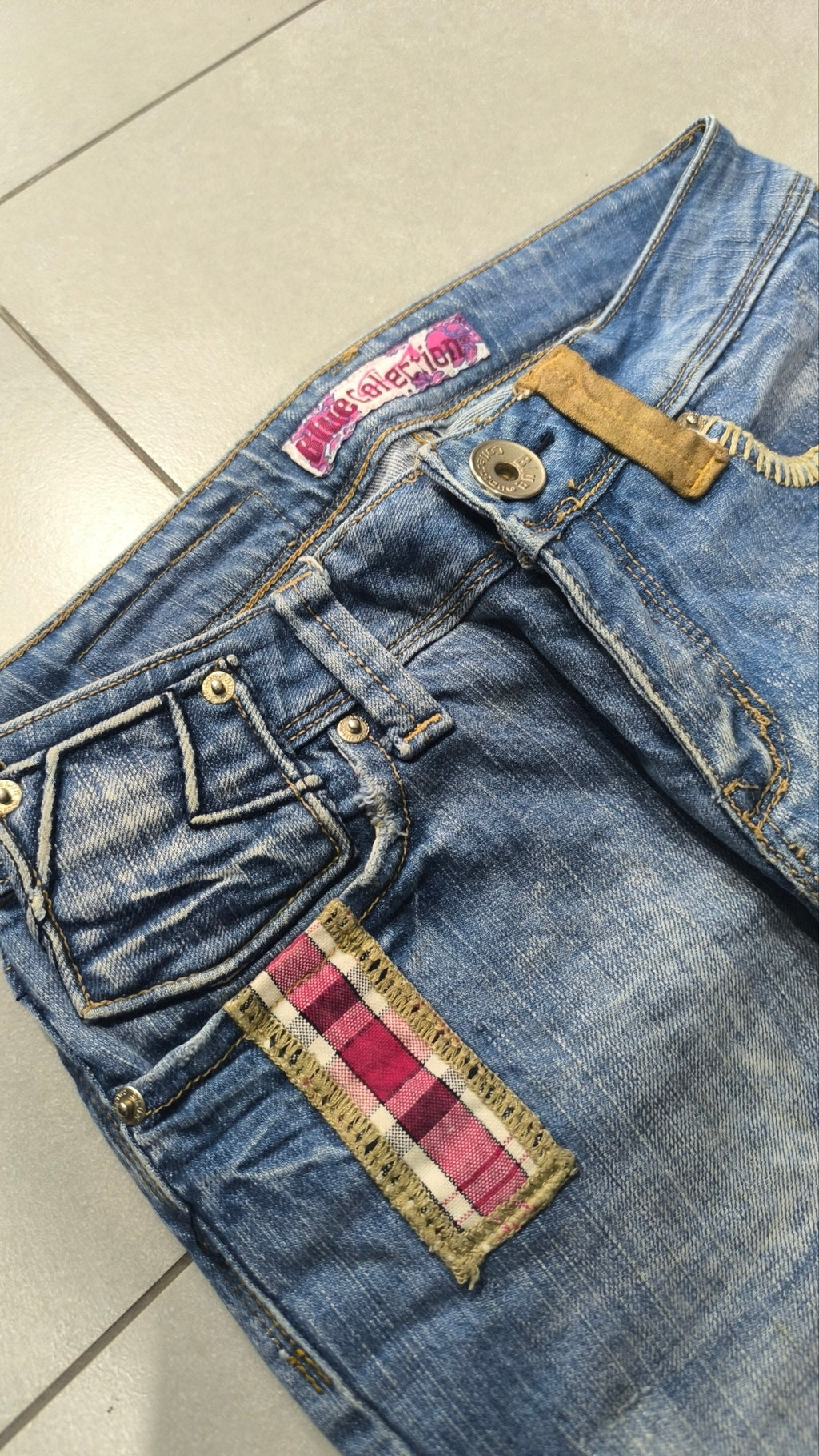 Denim Jeans Vintage Y2K Particular anni 2000 Low Waist Bootcut FLare (XS)