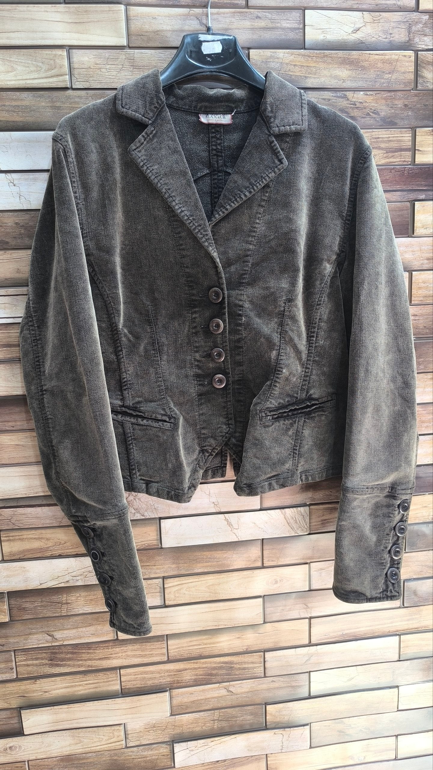 Blazer Max&Co Jeans & Basics vintage Y2K donna grigio taglia 42 (S)