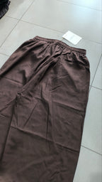 Pantaloni Uomo Lino Baggy Wide Leg Oversize Relaxed Fit