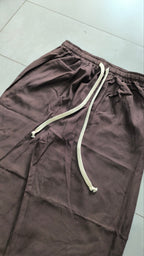 Pantaloni Uomo Lino Baggy Wide Leg Oversize Relaxed Fit