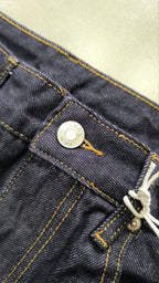 Raw Denim Jeans Dark Blue Super Baggy Balloon Vintage Y2K Particulare Hip-Hop