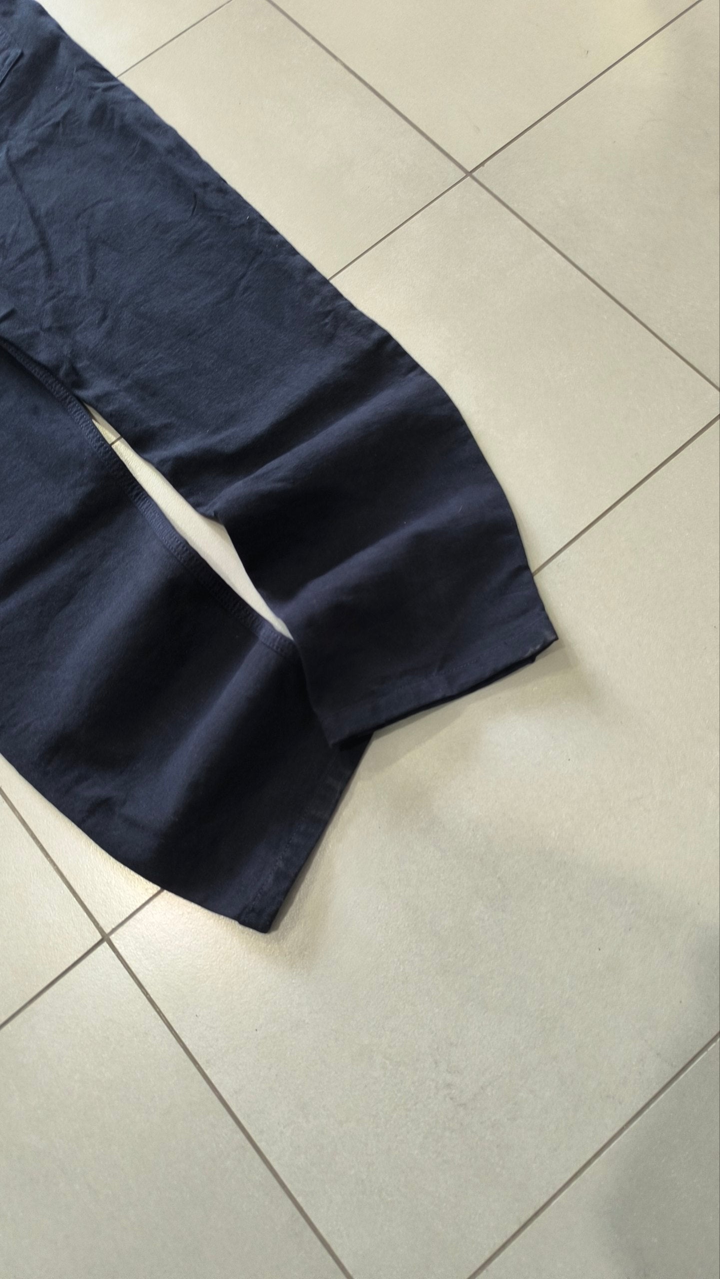 Jeans uomo Burberry London taglia 34 blu navy baggy loose fit (L)
