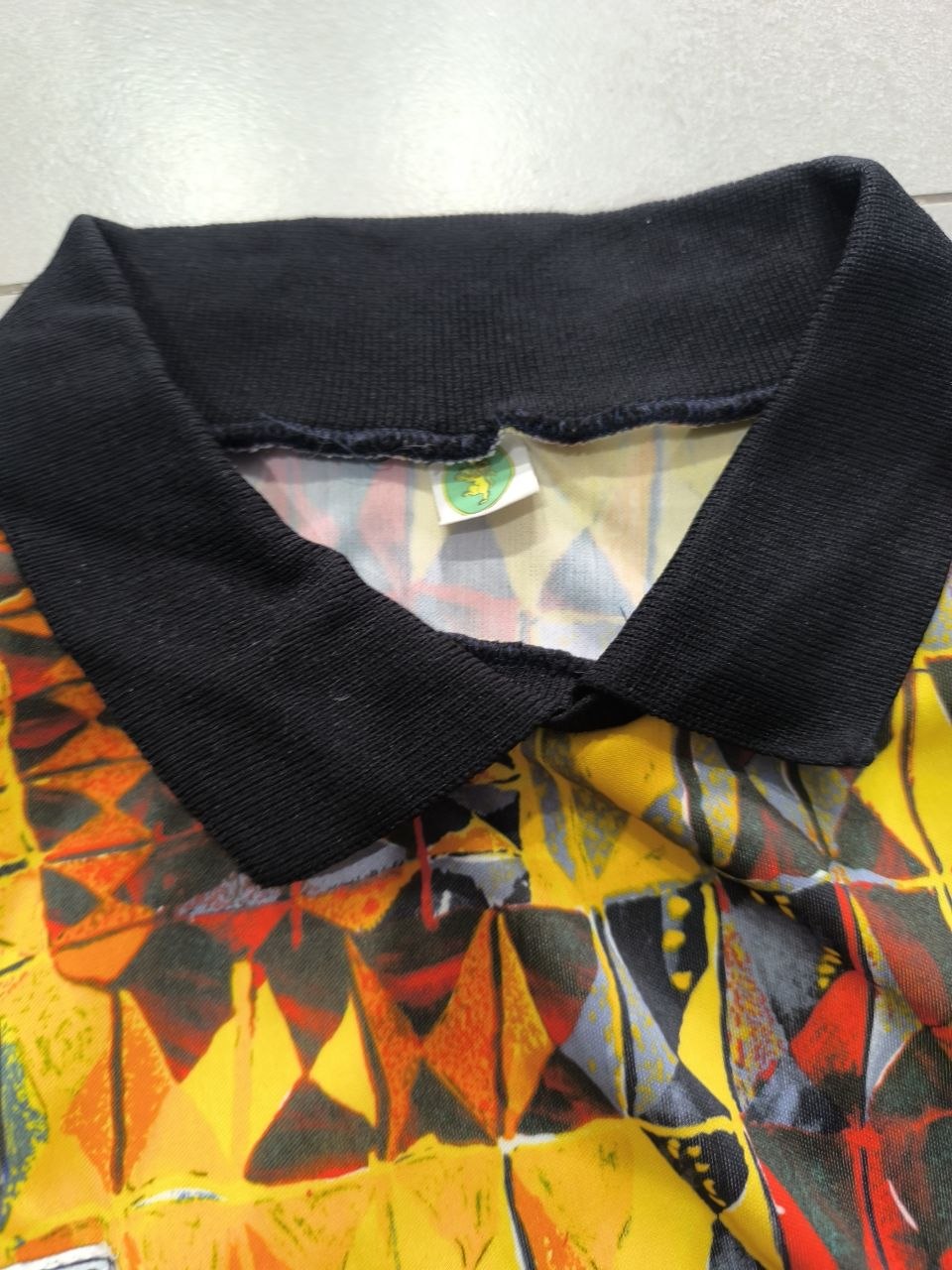 Polo LongSleeve Leggera Printed Geometrical Shape - Maglia da portiere Vintage Royal (XL)