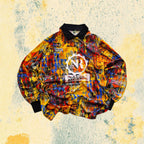 Polo LongSleeve Leggera Printed Geometrical Shape - Maglia da portiere Vintage Royal (XL)
