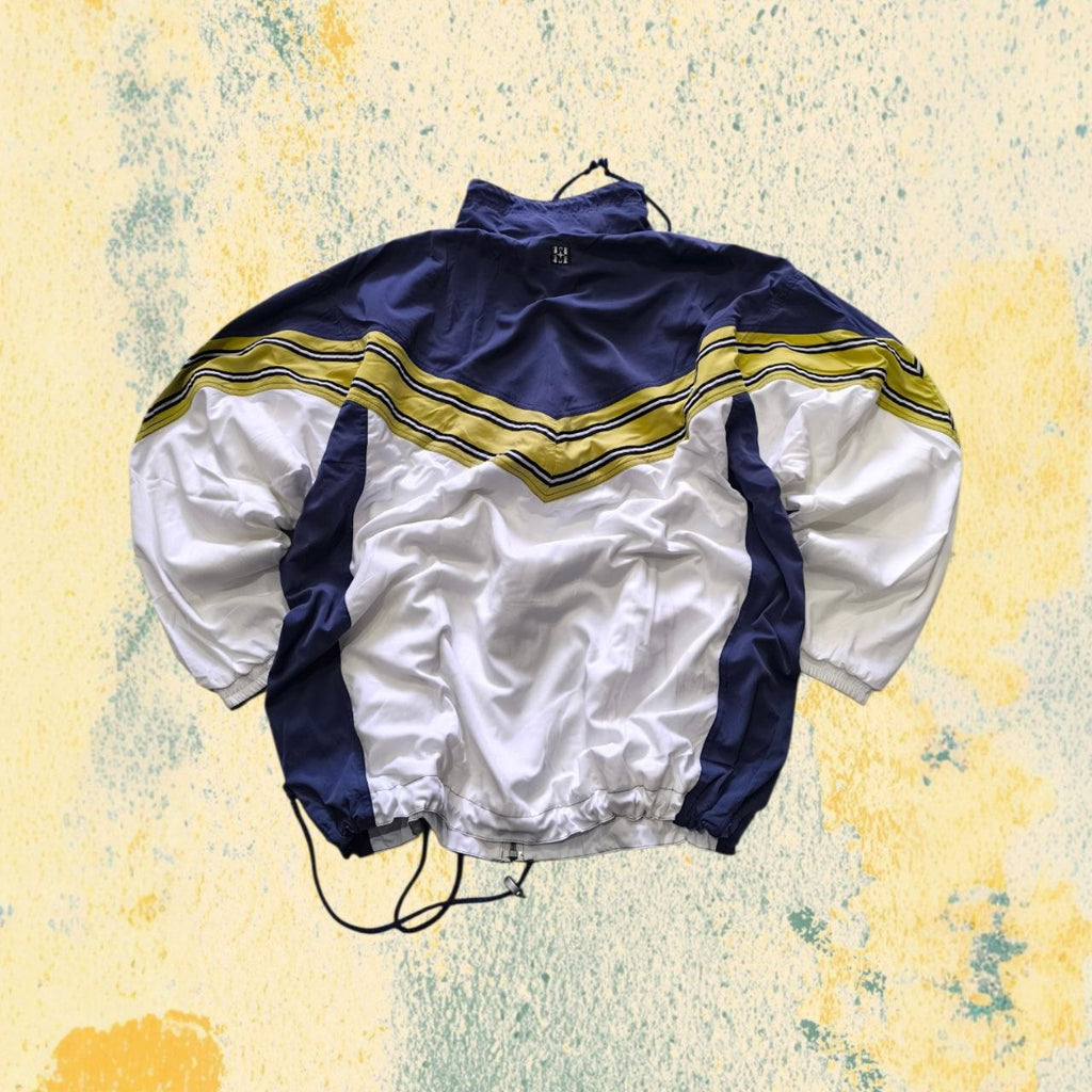 Vintage TrackJacket Canyon Geometrical Shape 80s 90s Boxy Fit Oversize Embroidered (L)