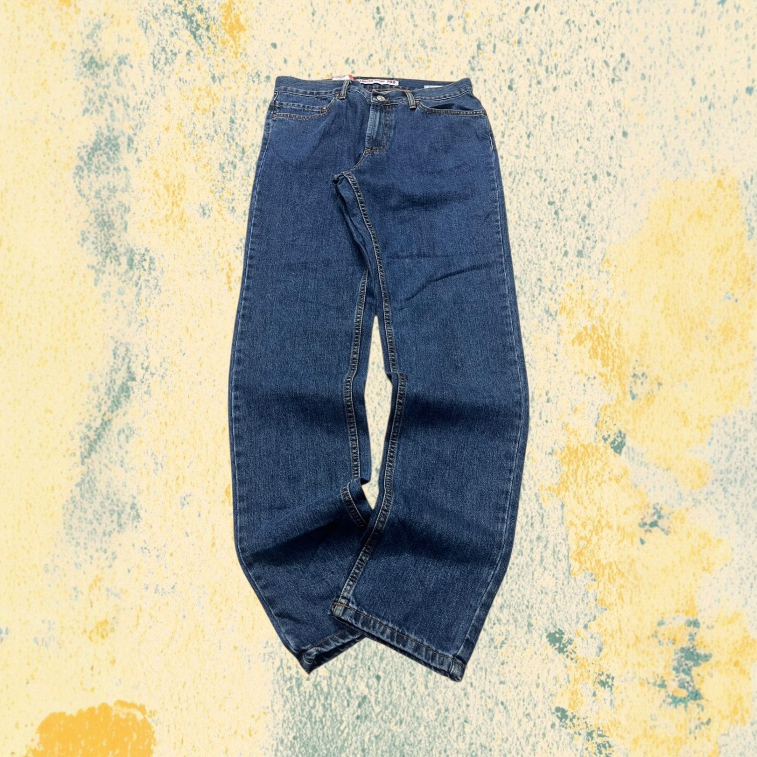Denim Jeans Carrera 700 NEW With Tag Straight Fit Blu (M)