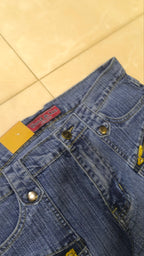 Denim Jeans Vintage Y2K Good & Liu Blu Baggy Fit Low Waist Flare