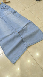 Denim Jeans Vintage Y2K Flare Low Waist "Cargo" Light Blue Y2K
