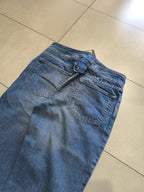 Denim Jeans Just Cavalli Low Waist Da Donna Baggy Fit Flared Washed (S)