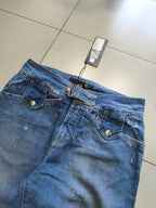 Denim Jeans Just Cavalli Low Waist Da Donna Baggy Fit Flared Washed (S)