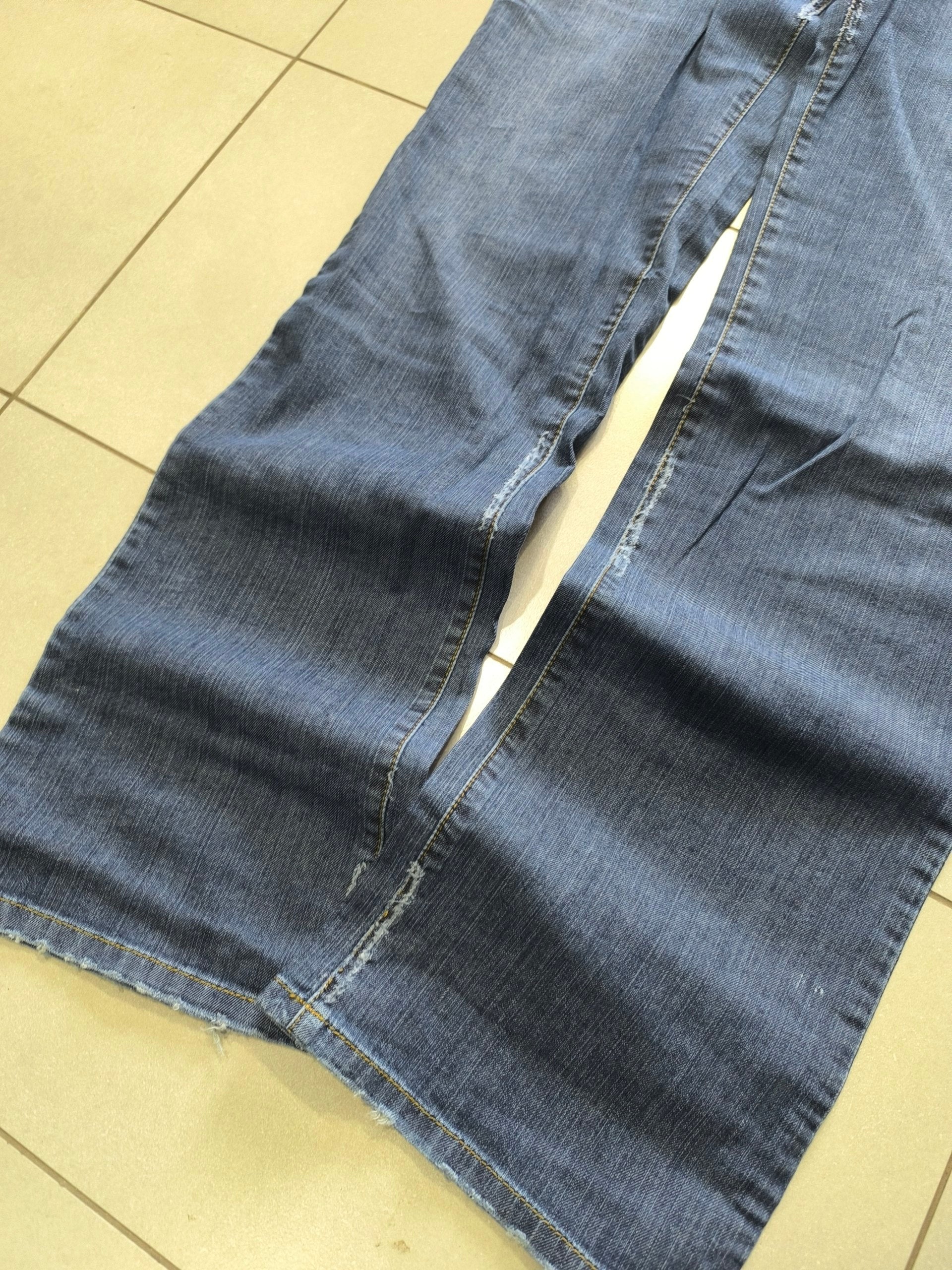 Denim Jeans Dolce E Gabbana D&G Y2K Vintage Super BootCut Flare Fit Low Waist Da Donna (M)