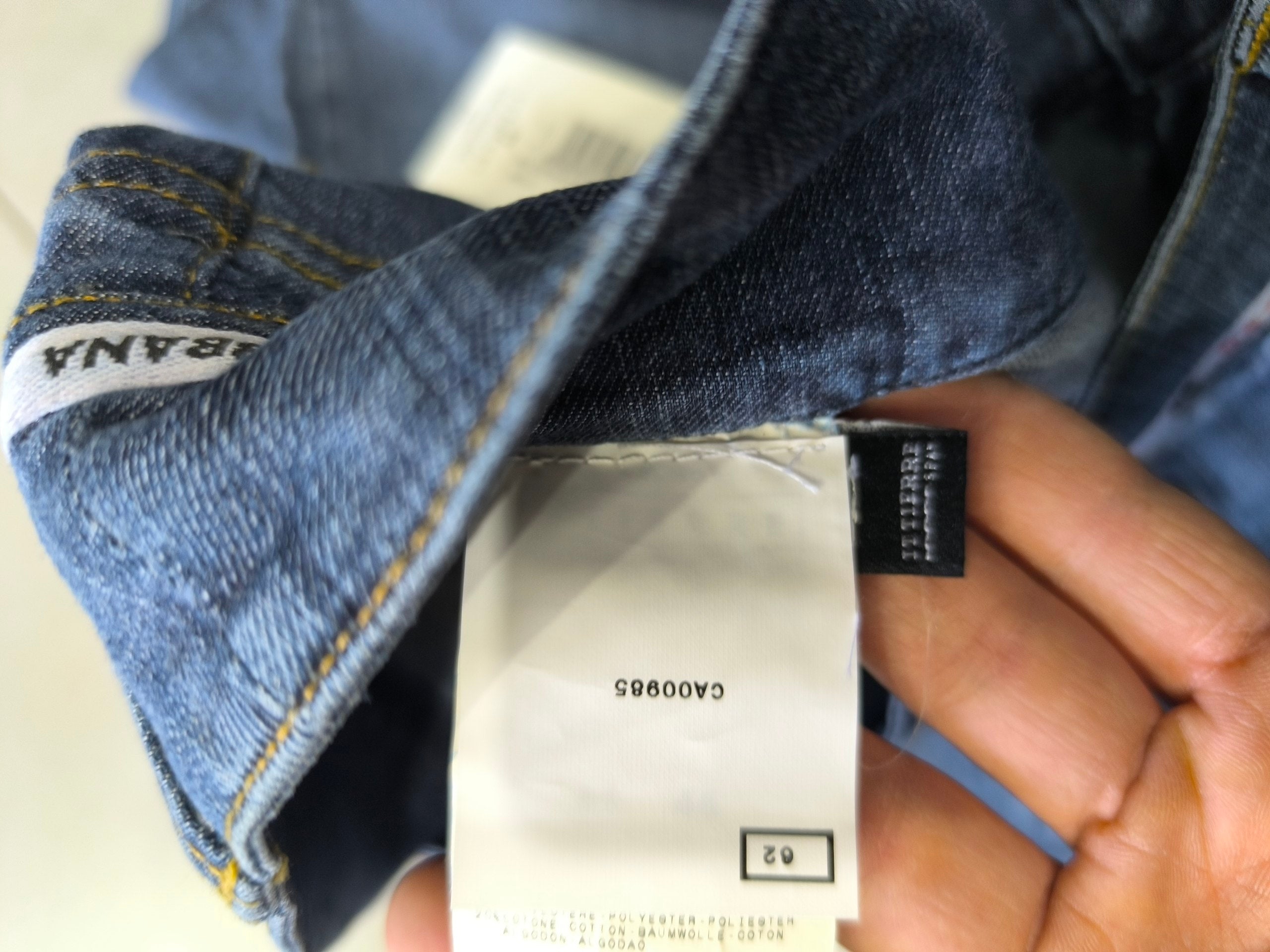 Denim Jeans Dolce E Gabbana D&G Y2K Vintage Super BootCut Flare Fit Low Waist Da Donna (M)
