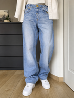 Jeans ABBY Gamba dritta Blu medio slavato