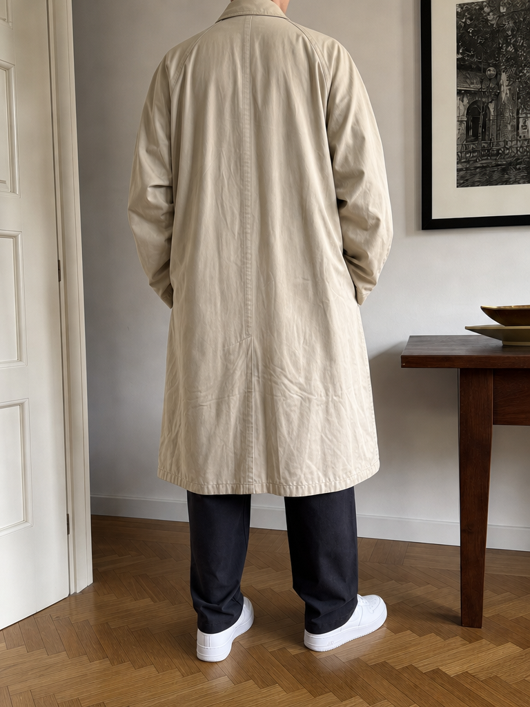 Trench Ermenegildo Zegna Beige chiaro Vintage Y2K (XL)