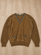 Maglione E. Palumbo Cassino Pannello effetto scamosciato Vintage Y2K (L)