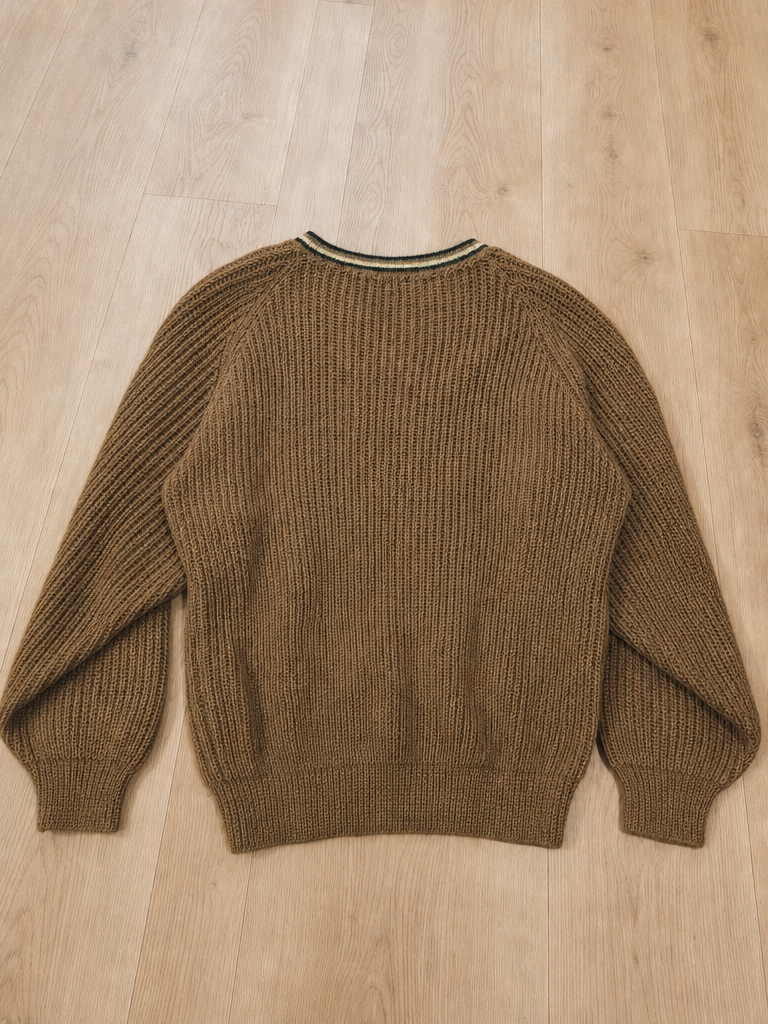 Maglione E. Palumbo Cassino Pannello effetto scamosciato Vintage Y2K (L)