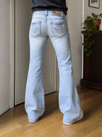 Jeans Bootcut VIVI Azzurro Chiaro Slavato Vintage Y2K (XS)