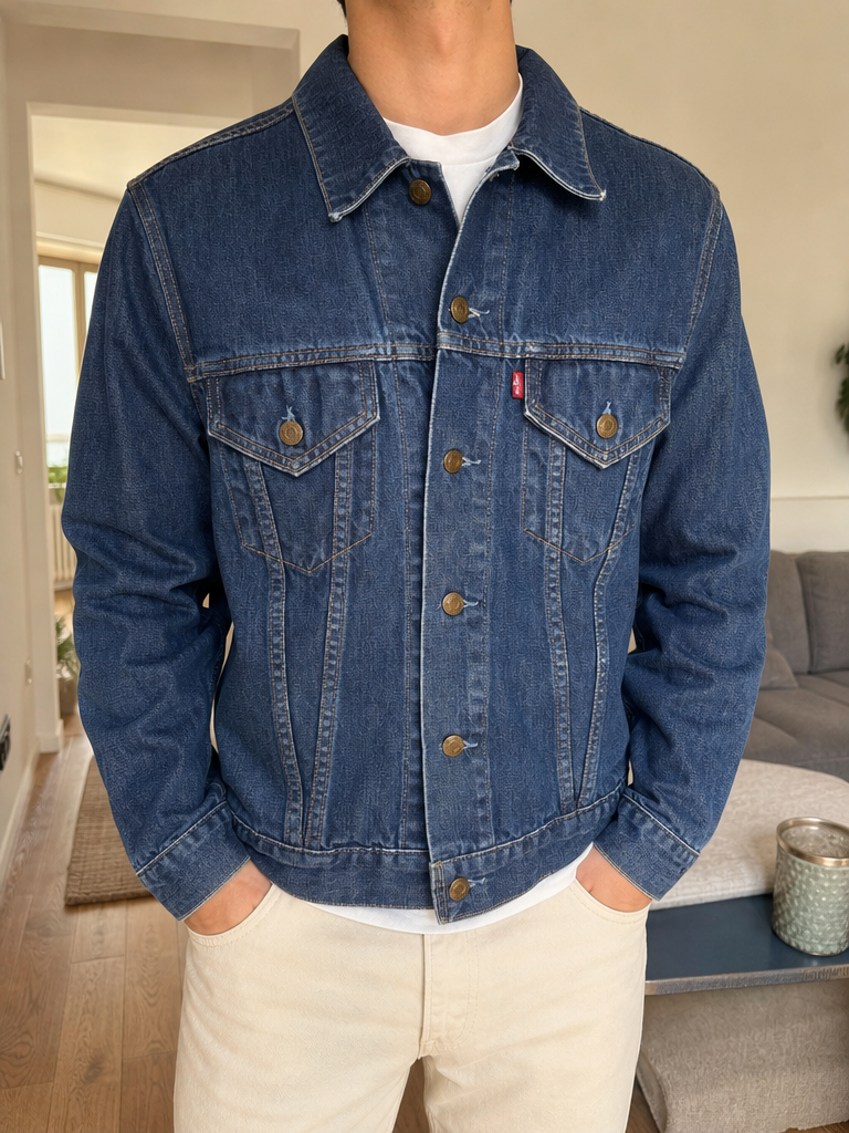 Levi Strauss & Co. (Levi's) Giacca in denim con bottoni Giacca denim Levi's con bottoni Vintage Y2K