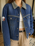 D&G / Dolce & Gabbana giacca di jeans foderata in sherpa Giacca di jeans Dolce & Gabbana Vintage Y2K