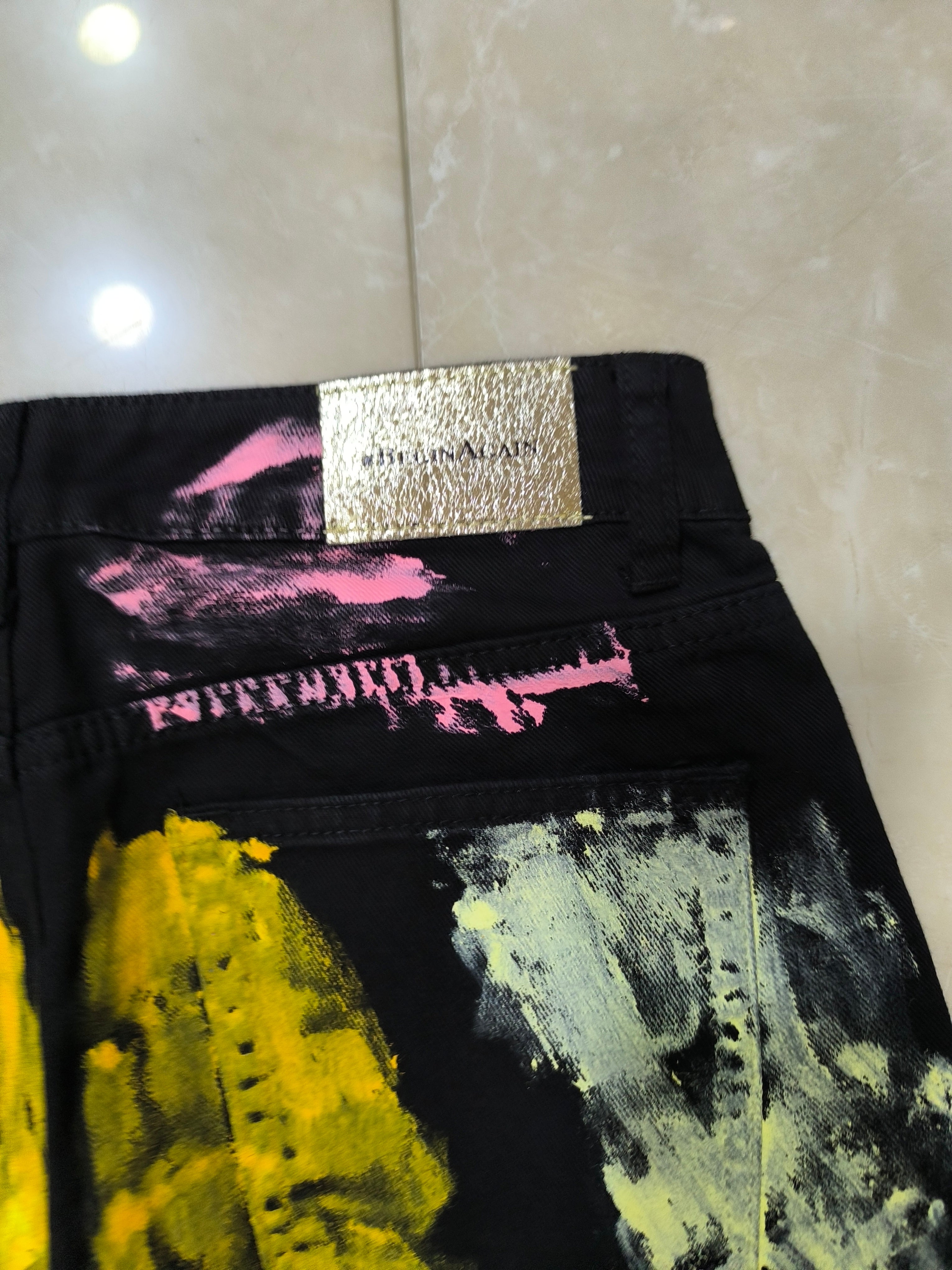 Jeans Pittura - Denim Y2K Particular Piece Paint Multicolor