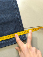 Denim Jeans Baggy Fit Dark Blue Hip-Hop Vintage Y2K (XXL)