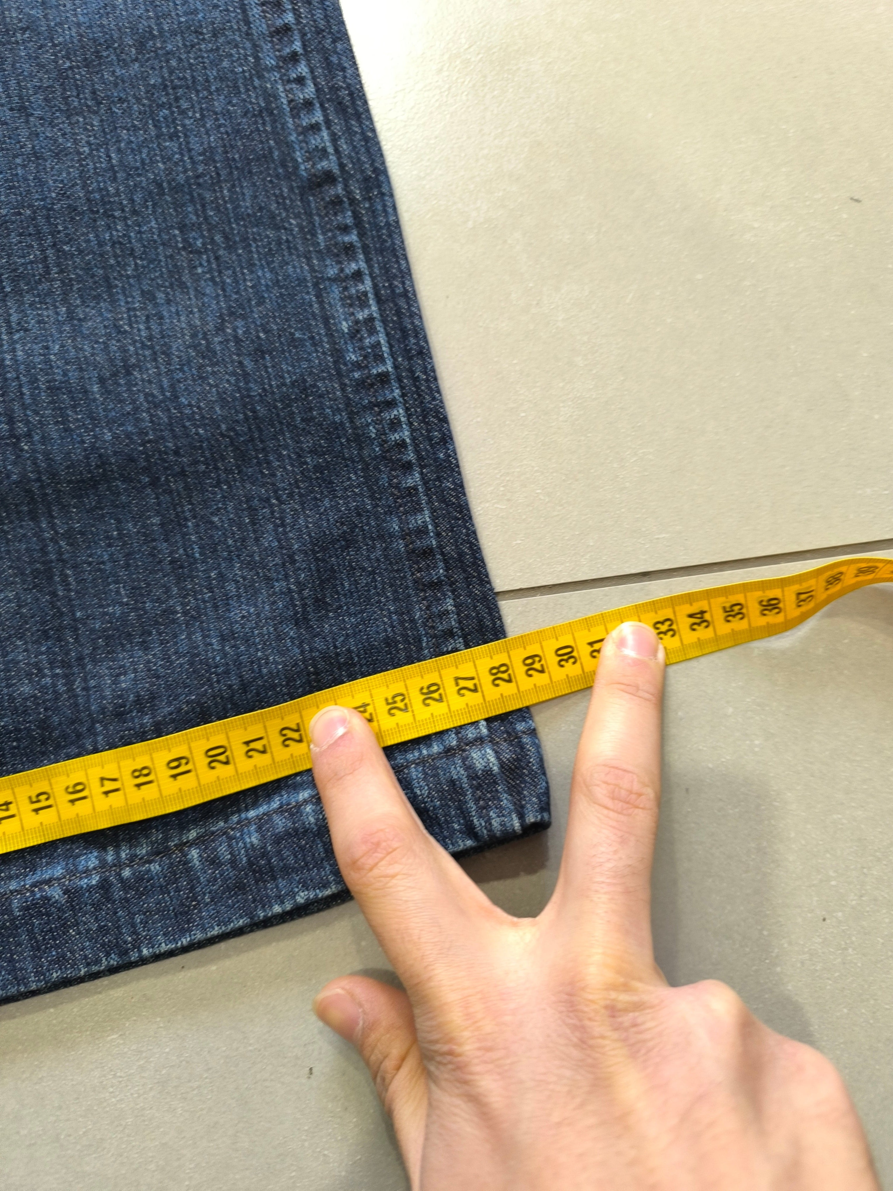 Denim Jeans Baggy Fit Dark Blue Hip-Hop Vintage Y2K (XXL)