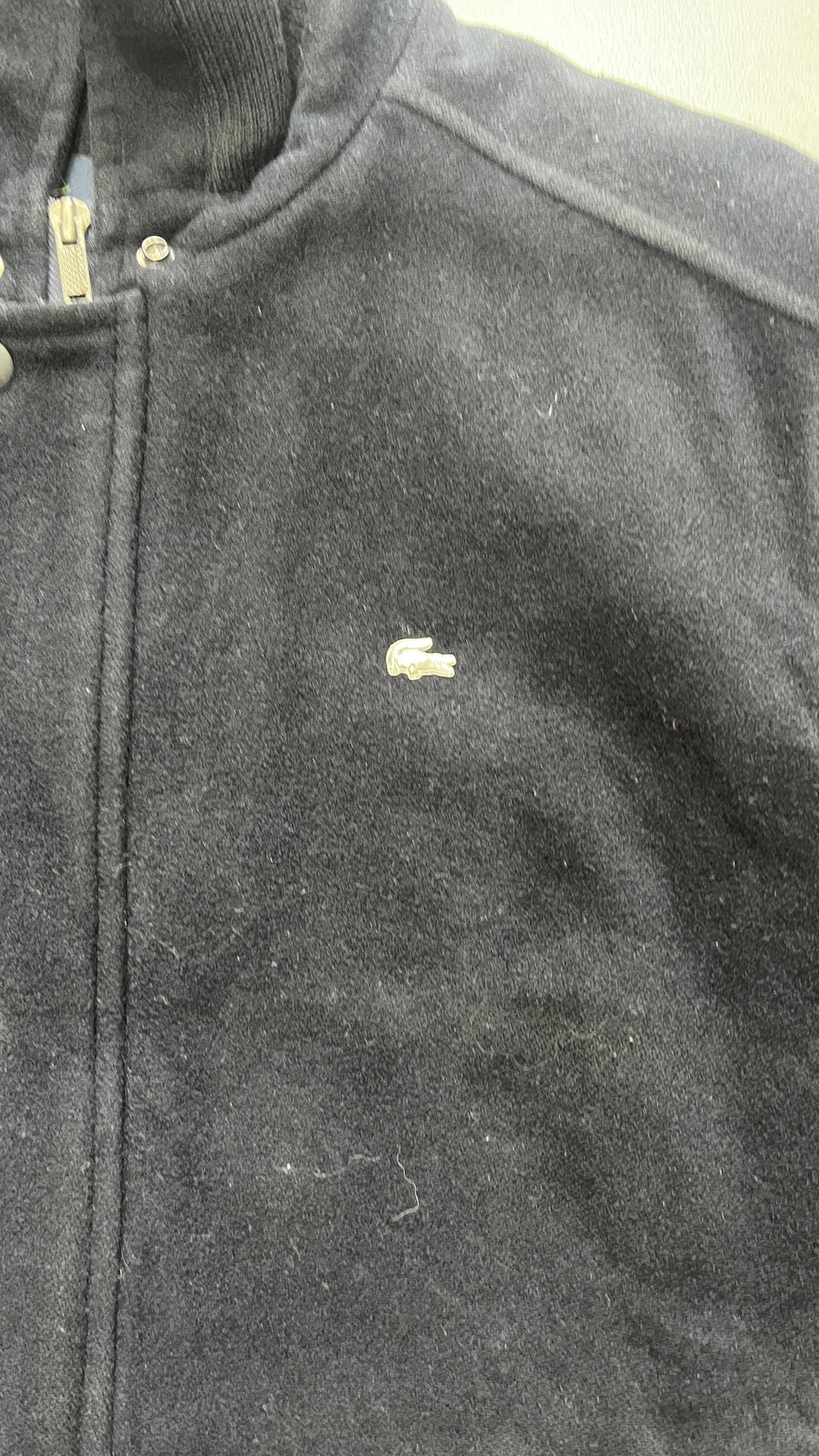 Giubbino Lacoste Nero con Zip (XL)