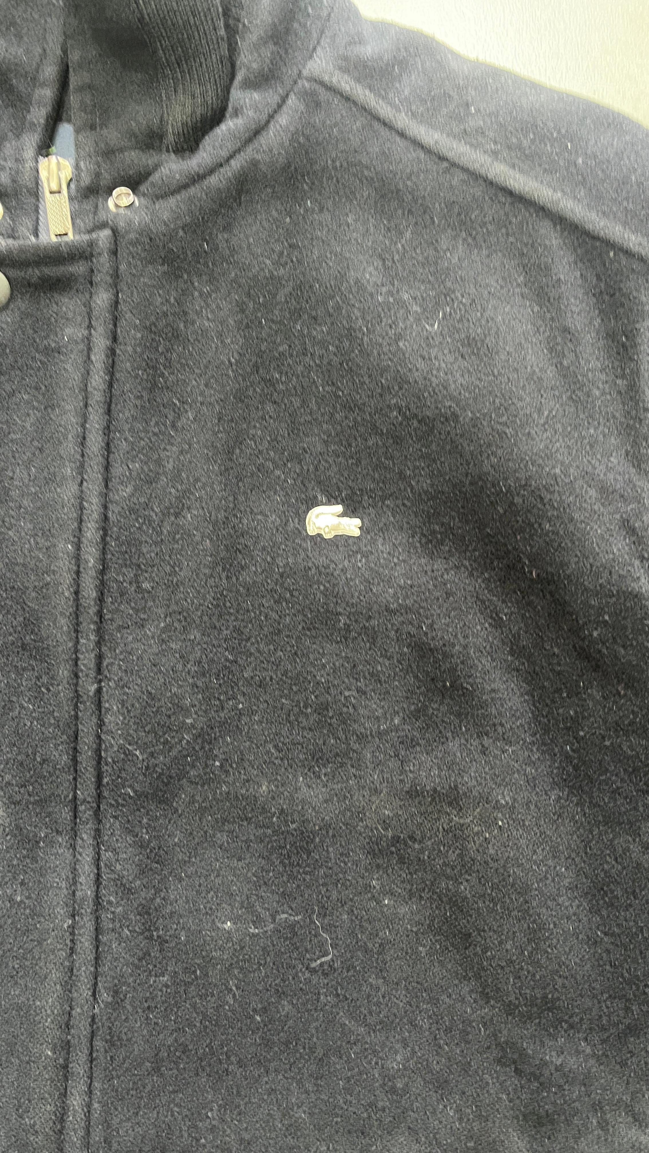 Giubbino Lacoste Nero con Zip (XL)