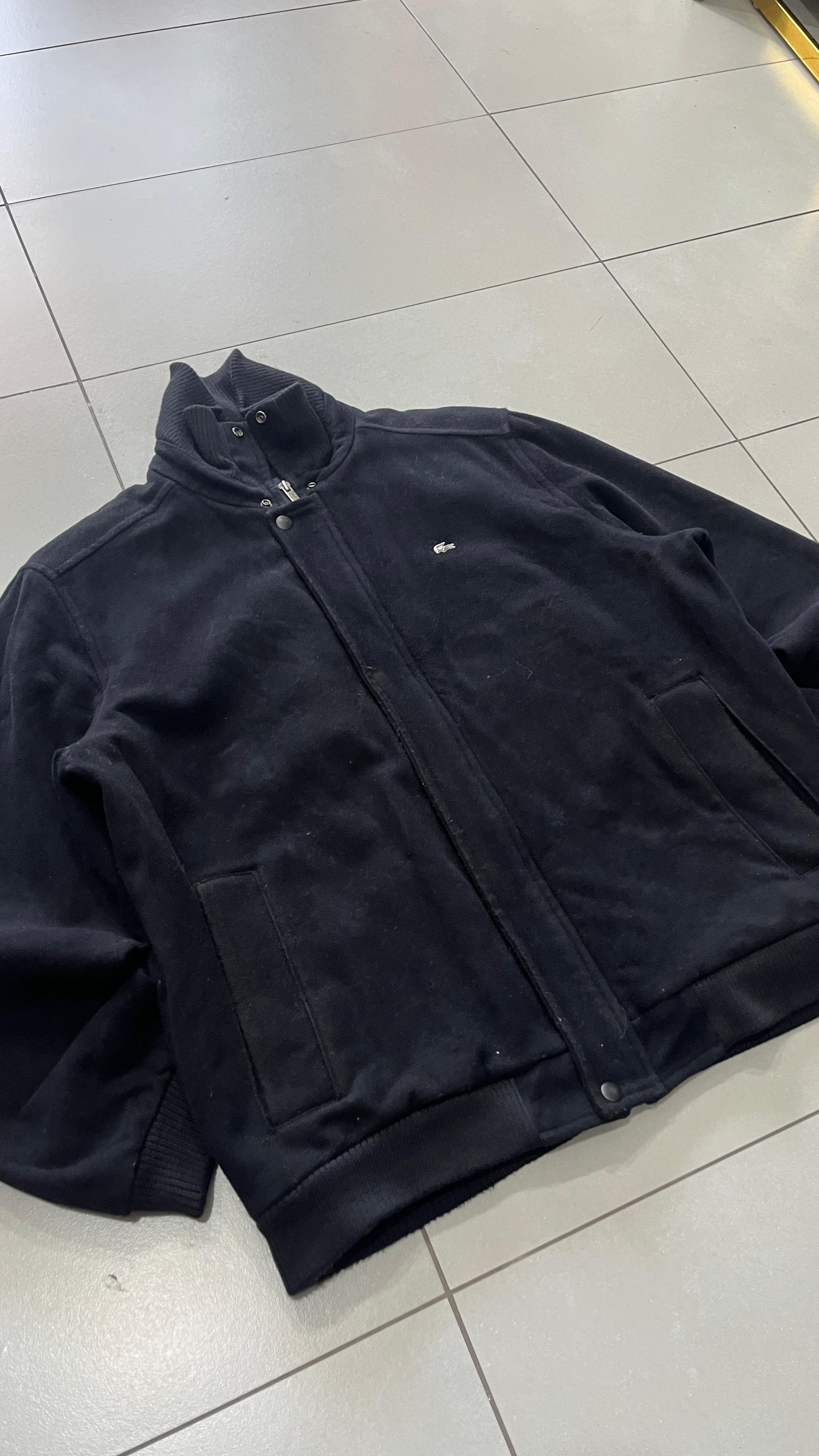 Giubbino Lacoste Nero con Zip (XL)