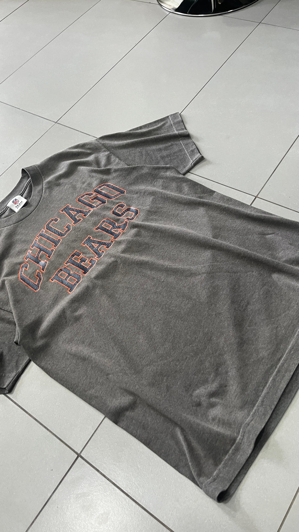 T-Shirt NFL Chicago Bears Grigio Piombo Fit Oversize (L)
