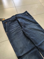 Denim Jeans Baggy Fit Dark Blue Hip-Hop Vintage Y2K (XXL)