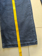 Denim Jeans Baggy Fit Dark Blue Hip-Hop Vintage Y2K (XXL)