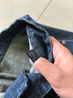 Denim Jeans Baggy Fit Dark Blue Hip-Hop Vintage Y2K (XXL)