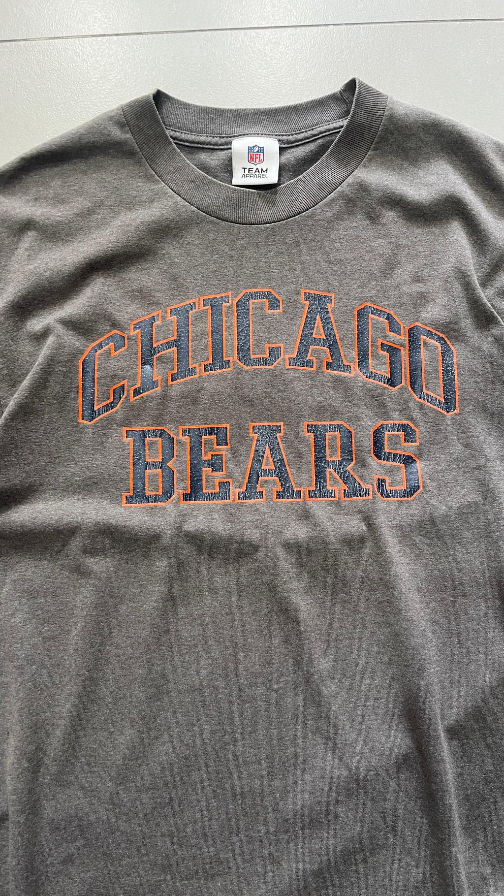 T-Shirt NFL Chicago Bears Grigio Piombo Fit Oversize (L)