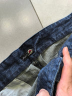 Denim Jeans Baggy Fit Dark Blue Hip-Hop Vintage Y2K (XXL)
